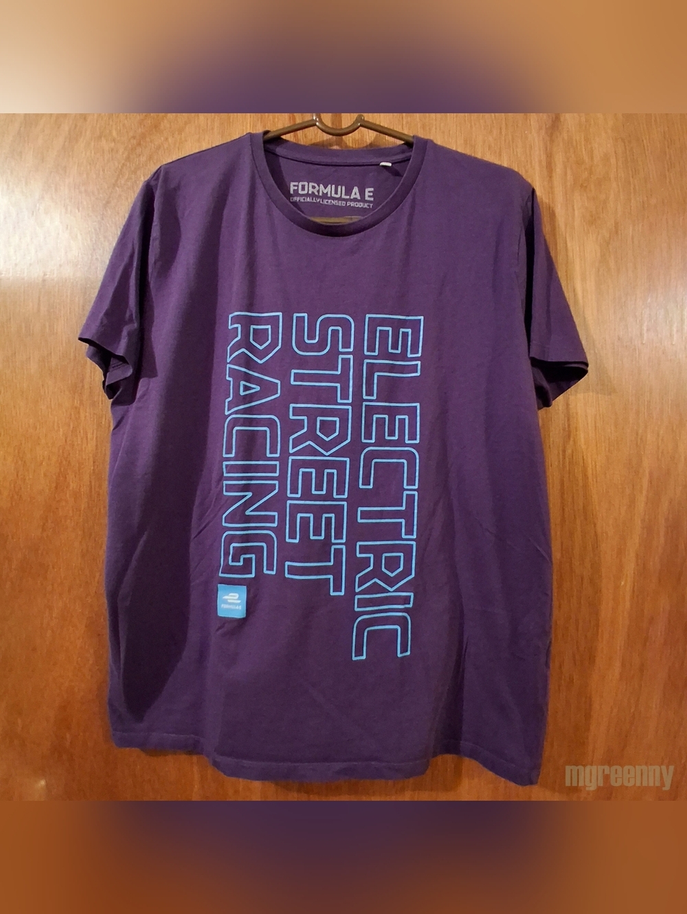 Formula E purple Cotton XL tshirt